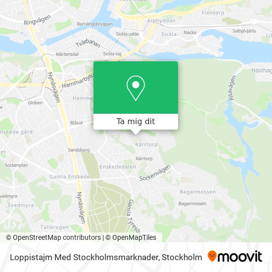 Loppistajm Med Stockholmsmarknader karta