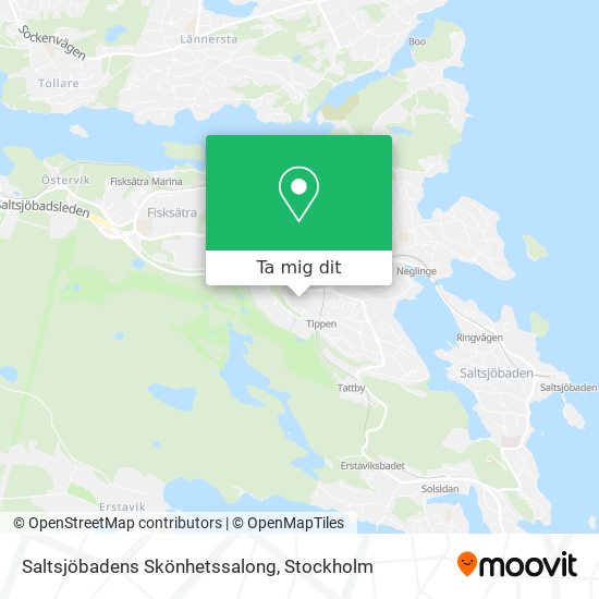 Saltsjöbadens Skönhetssalong karta