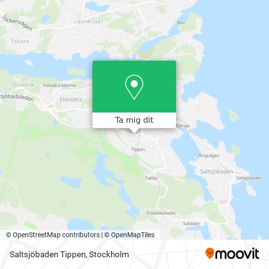 Saltsjöbaden Tippen karta