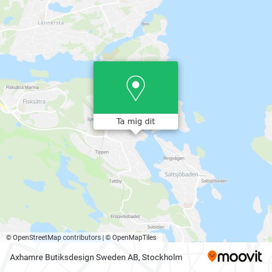 Axhamre Butiksdesign Sweden AB karta