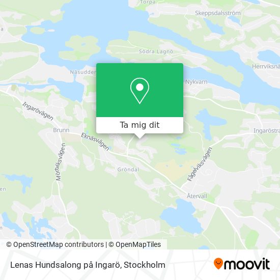 Lenas Hundsalong på Ingarö karta