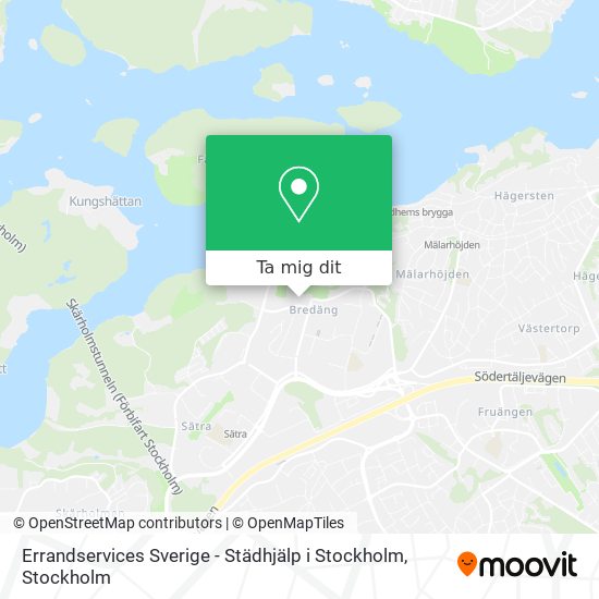 Errandservices Sverige - Städhjälp i Stockholm karta