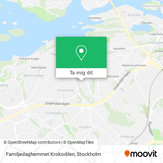 Familjedaghemmet Krokodilen karta