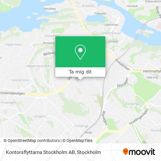 Kontorsflyttarna Stockholm AB karta