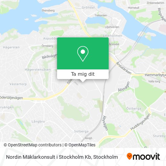 Nordin Mäklarkonsult i Stockholm Kb karta