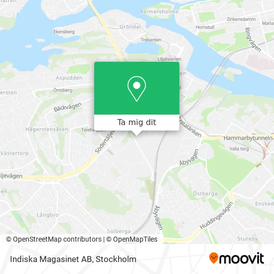 Indiska Magasinet AB karta