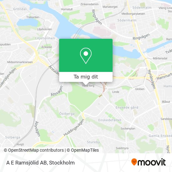 A E Ramsjölid AB karta