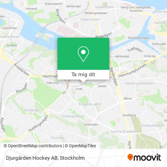 Djurgården Hockey AB karta