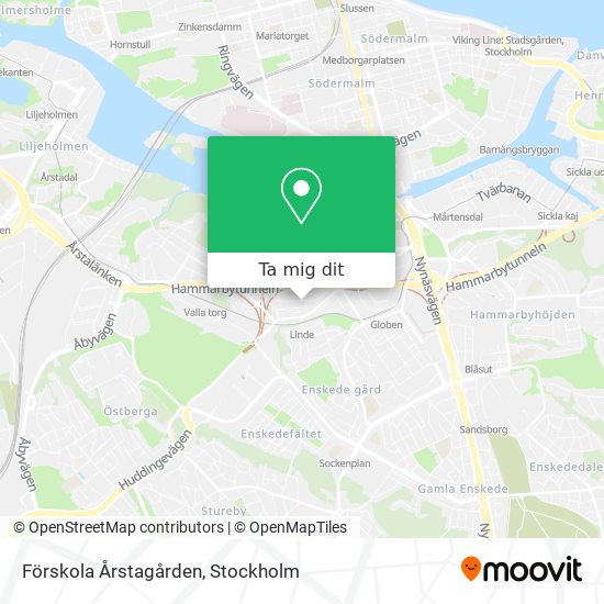 Förskola Årstagården karta