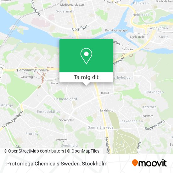 Protomega Chemicals Sweden karta