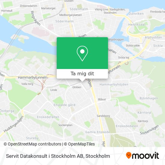 Servit Datakonsult i Stockholm AB karta