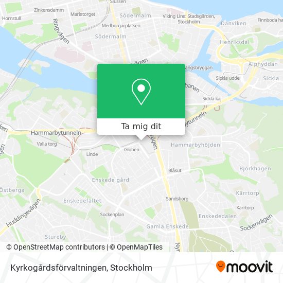 Kyrkogårdsförvaltningen karta