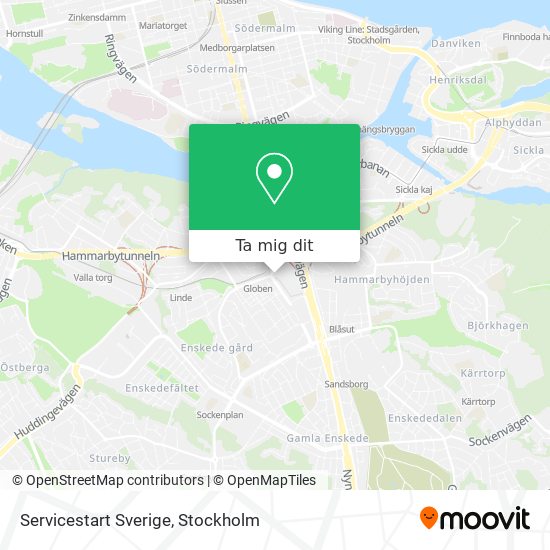 Servicestart Sverige karta