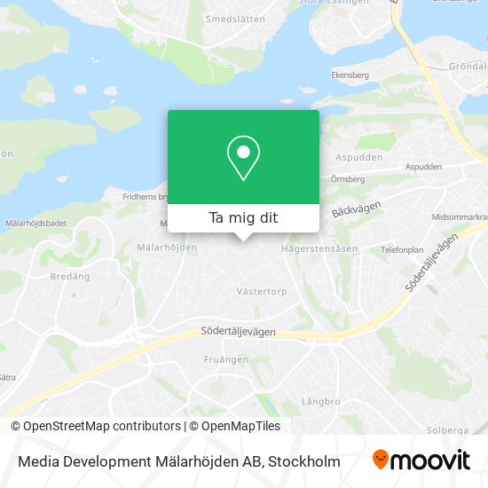 Media Development Mälarhöjden AB karta