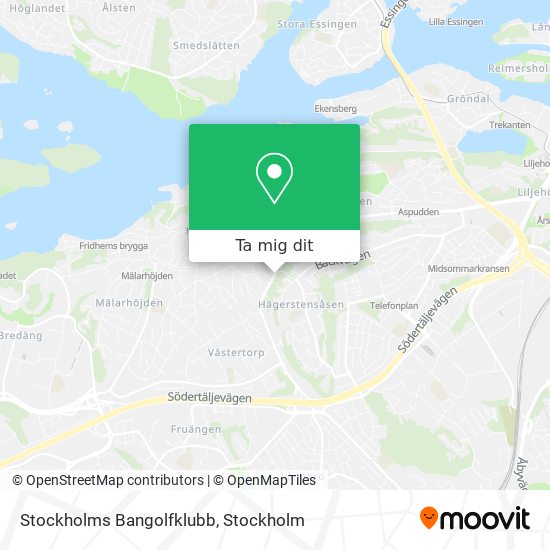 Stockholms Bangolfklubb karta