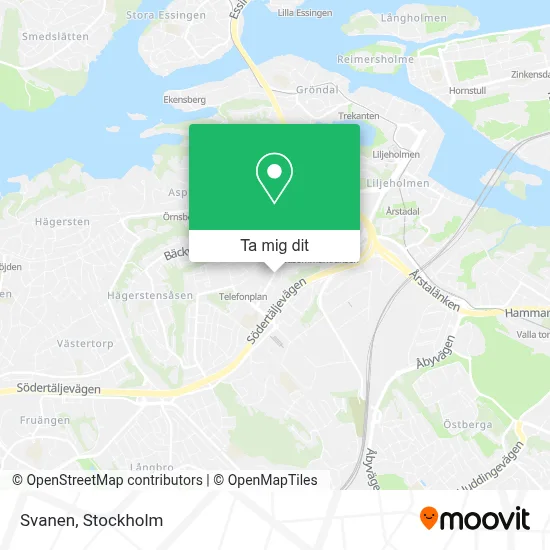 Svanen karta