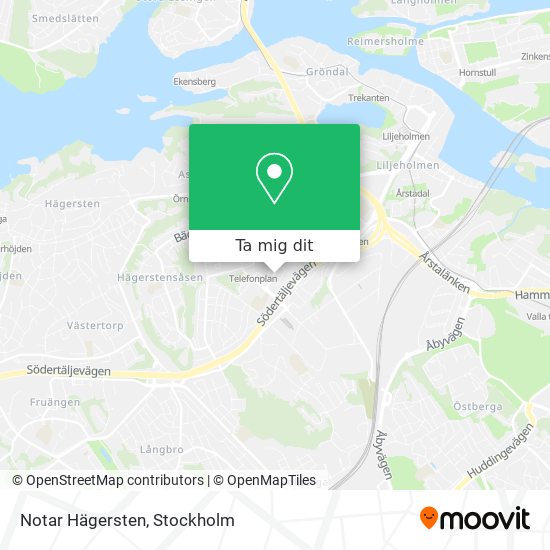 Notar Hägersten karta