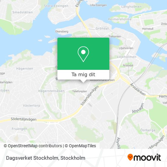 Dagsverket Stockholm karta