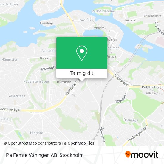 På Femte Våningen AB karta