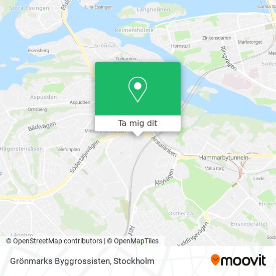 Grönmarks Byggrossisten karta