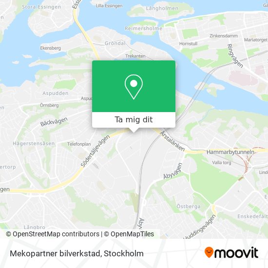 Mekopartner bilverkstad karta