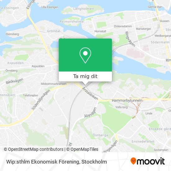 Wip:sthlm Ekonomisk Förening karta