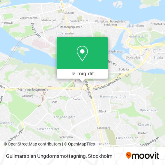 Gullmarsplan Ungdomsmottagning karta