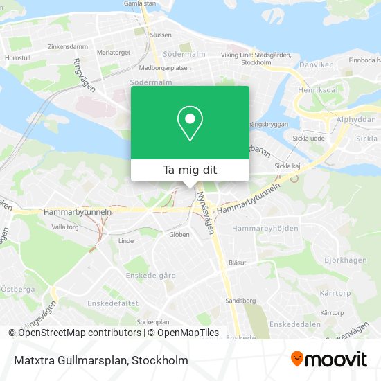 Matxtra Gullmarsplan karta