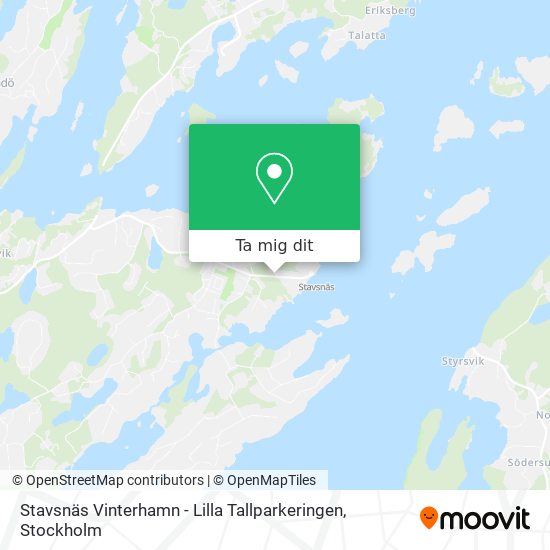 Stavsnäs Vinterhamn - Lilla Tallparkeringen karta