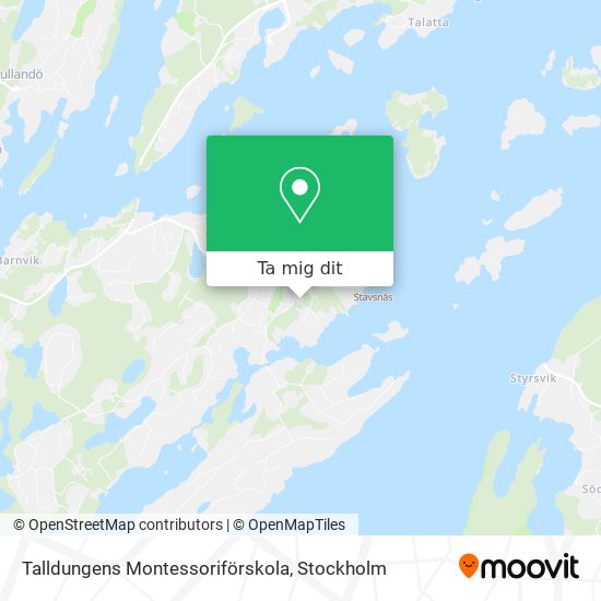 Talldungens Montessoriförskola karta