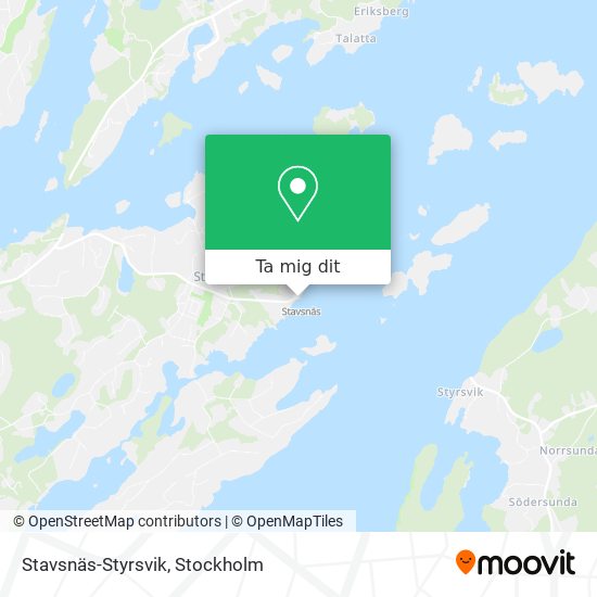 Stavsnäs-Styrsvik karta