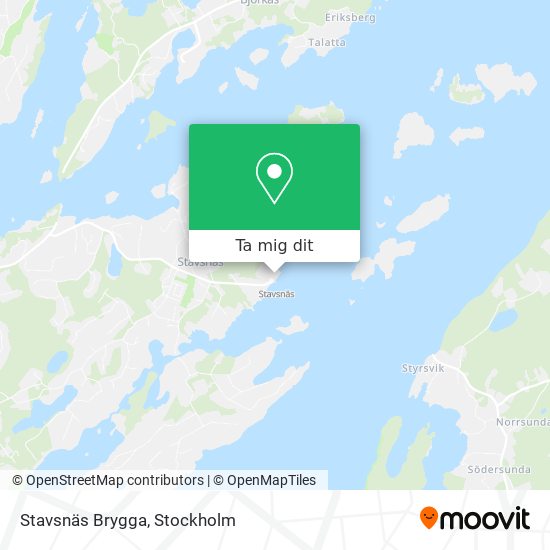 Stavsnäs Brygga karta