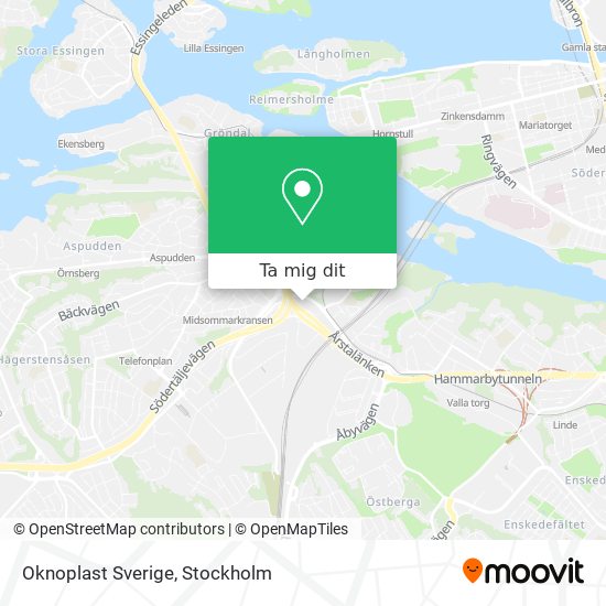 Oknoplast Sverige karta