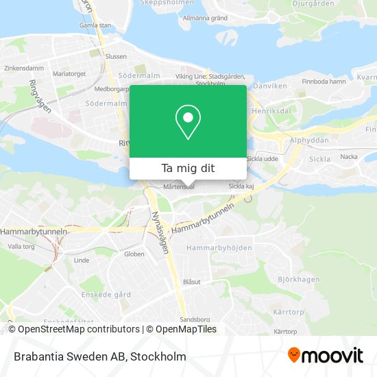 Brabantia Sweden AB karta