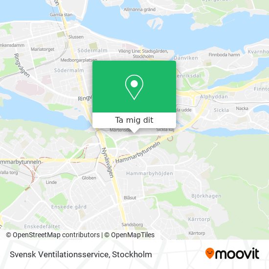 Svensk Ventilationsservice karta