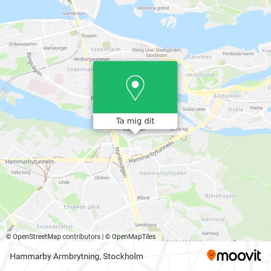 Hammarby Armbrytning karta