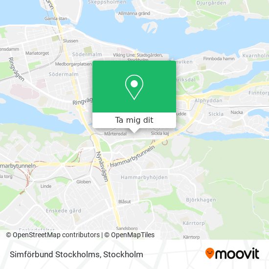 Simförbund Stockholms karta