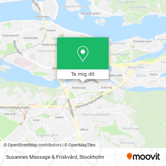 Susannes Massage & Friskvård karta