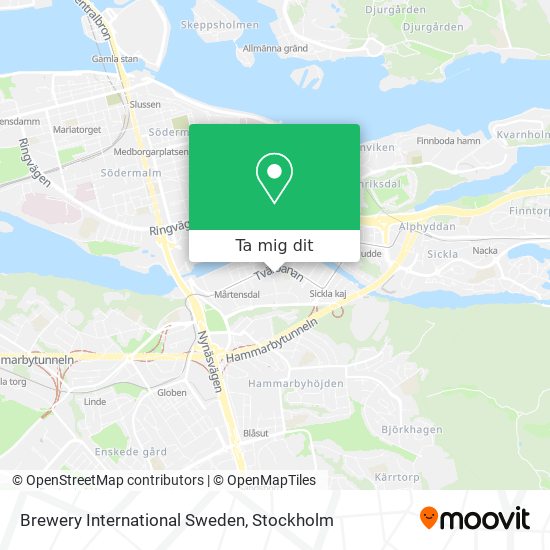 Brewery International Sweden karta