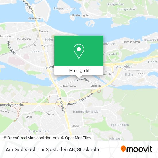 Am Godis och Tur Sjöstaden AB karta