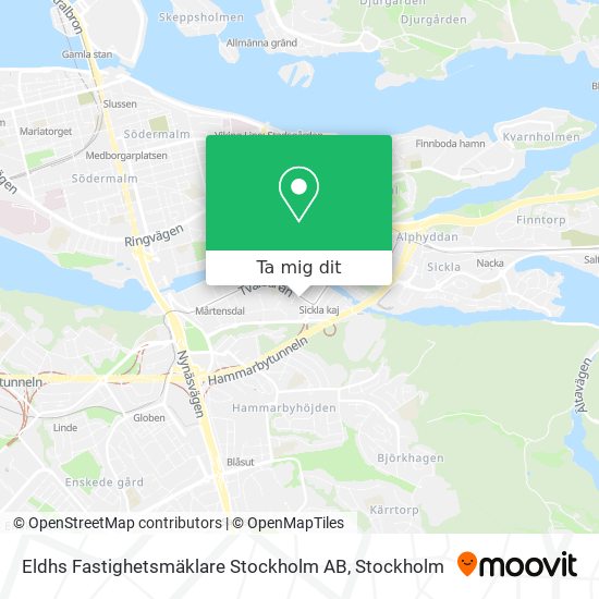 Eldhs Fastighetsmäklare Stockholm AB karta