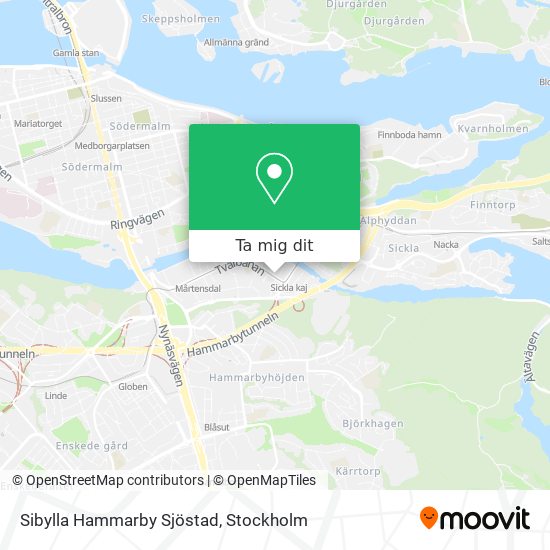 Sibylla Hammarby Sjöstad karta