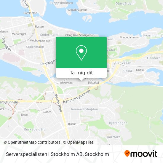 Serverspecialisten i Stockholm AB karta