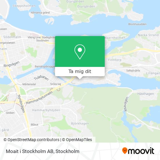 Moait i Stockholm AB karta