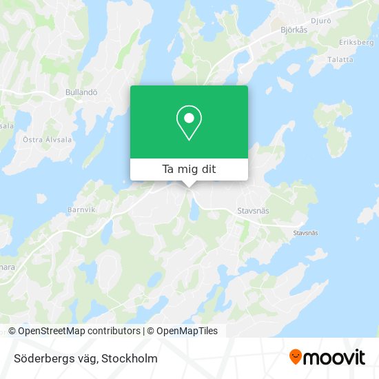 Söderbergs väg karta