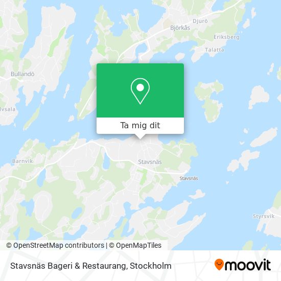 Stavsnäs Bageri & Restaurang karta