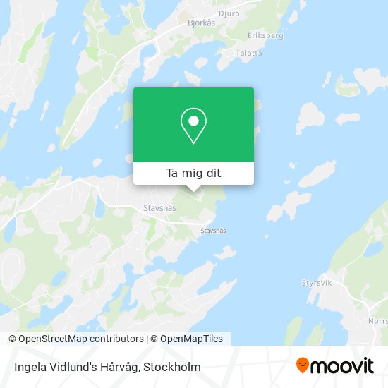 Ingela Vidlund's Hårvåg karta