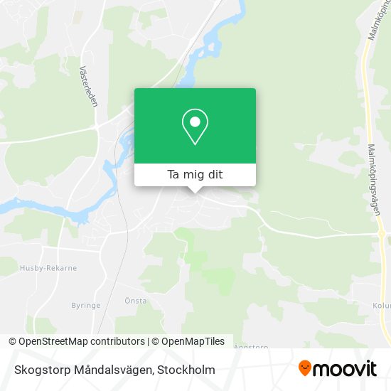 Skogstorp Måndalsvägen karta
