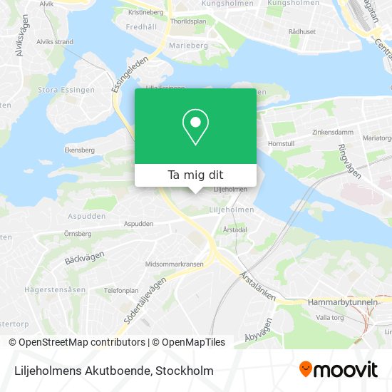 Liljeholmens Akutboende karta