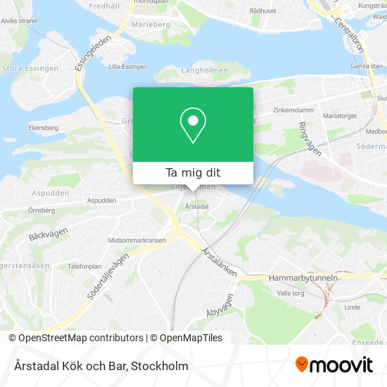 Årstadal Kök och Bar karta